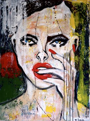 „Gewissensbisse“ 80 x 60 cm.